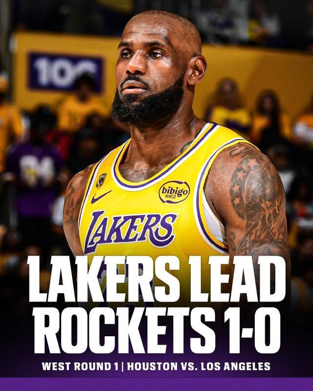 湖人主场力克火箭 詹姆斯13助攻创季后赛单节纪